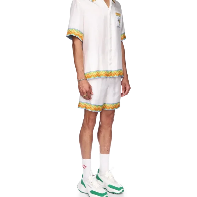 Afro Cubism Tennis Club silkskjorta