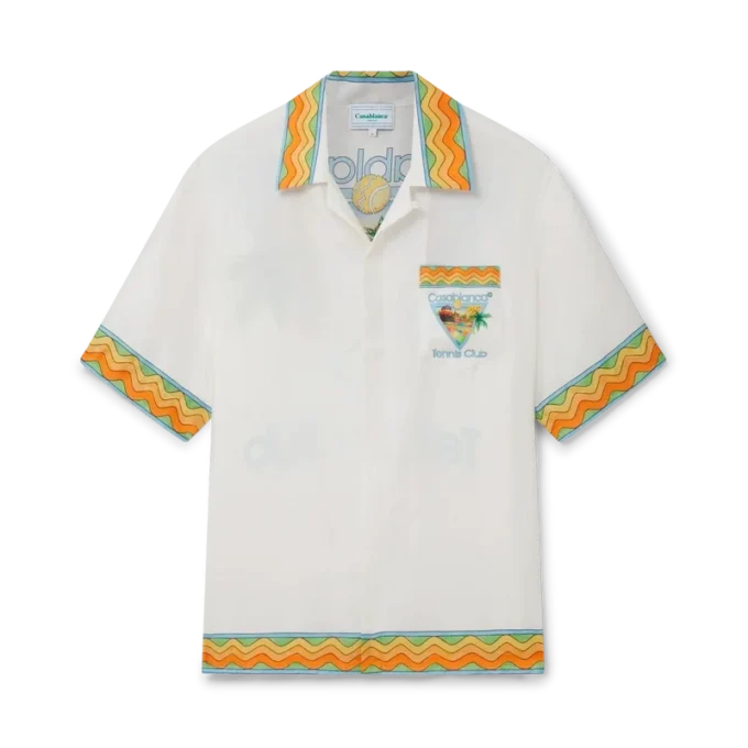 Afro Cubism Tennis Club silkskjorta