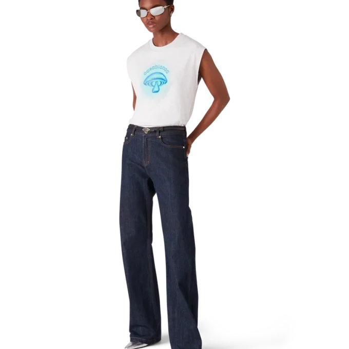 Airbrush Mushroom ärmlös T-shirt