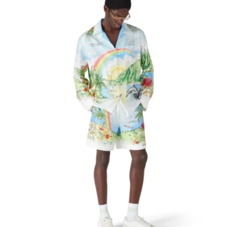 Aloha långärmad silkesskjorta