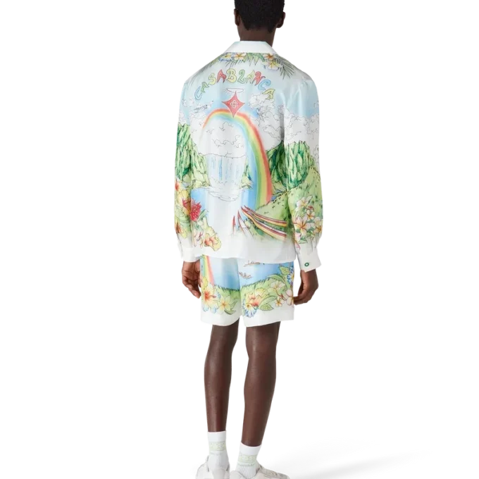 Aloha långärmad silkesskjorta