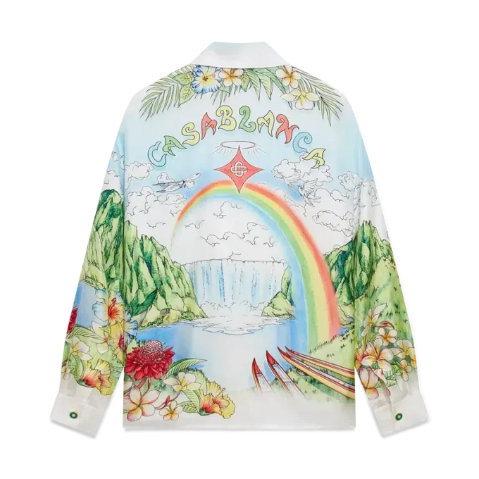 Aloha långärmad silkesskjorta