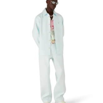 Arbetsbyxor i bomull med monogram