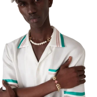 Armband med guldblad