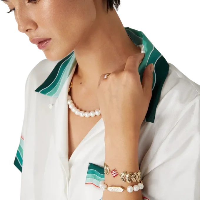 Armband med guldblad