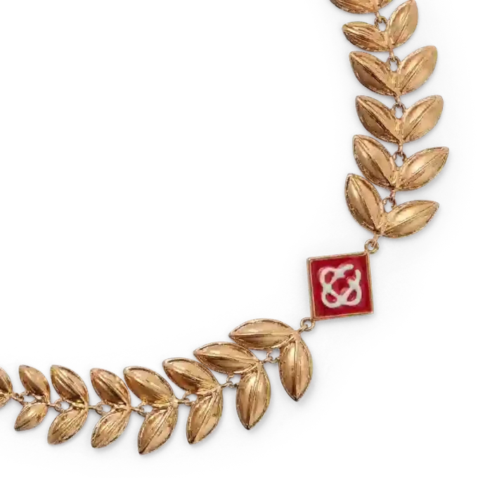 Armband med guldblad