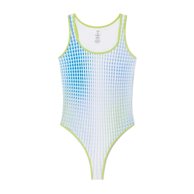 Baddräkt med gradienttryck Baddräkt med gradienttryck