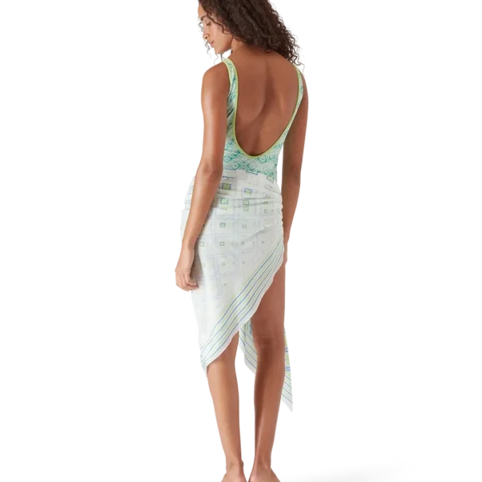 Baddräkt med vågigt monogram Baddräkt med vågigt monogram