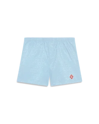 Badshorts i Monogram-jacquard
