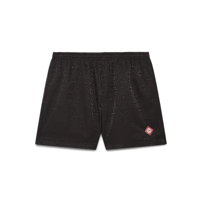 Badshorts i Monogram-jacquard