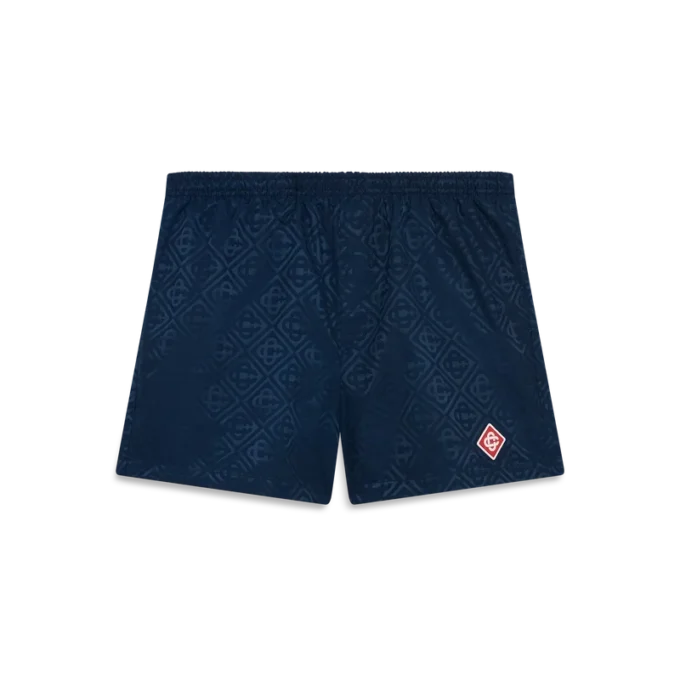 Badshorts i Monogram-jacquard
