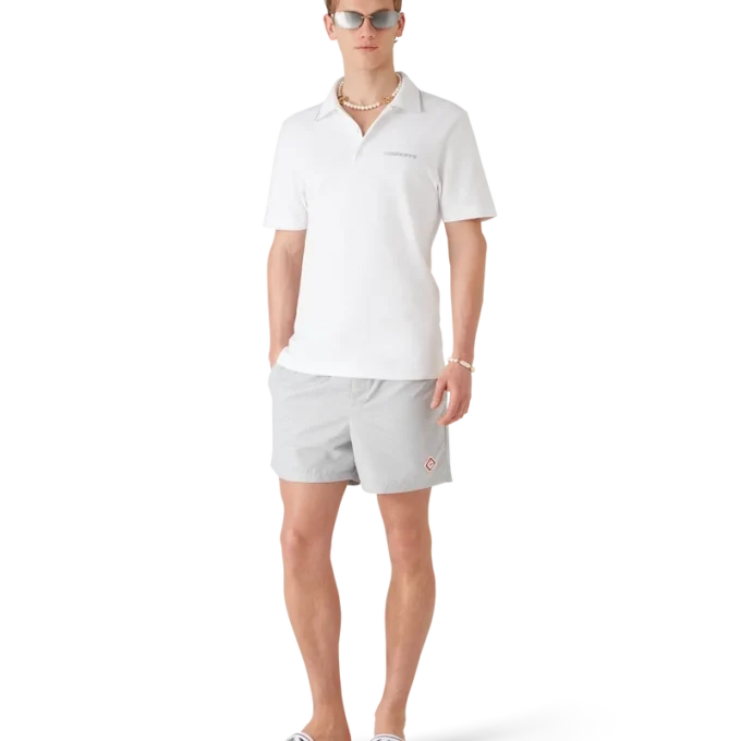 Badshorts i Monogram-jacquard