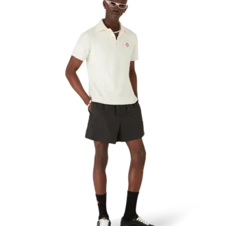 Badshorts i Monogram-jacquard