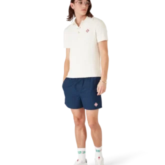 Badshorts i Monogram-jacquard