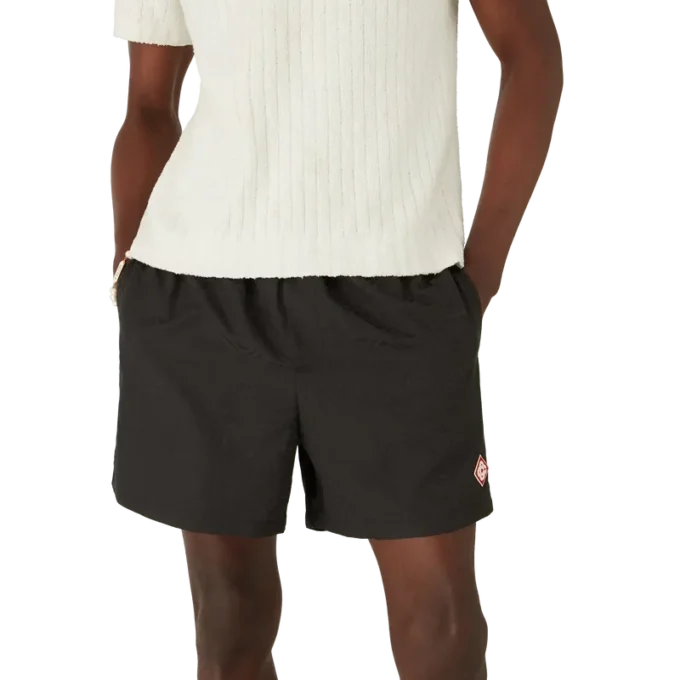 Badshorts i Monogram-jacquard