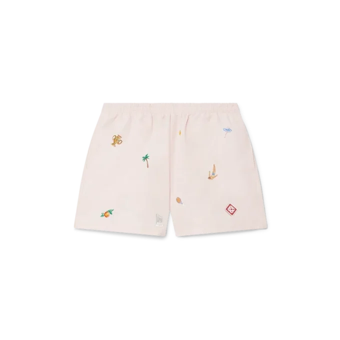 Badshorts med broderat motiv Badshorts med broderat motiv