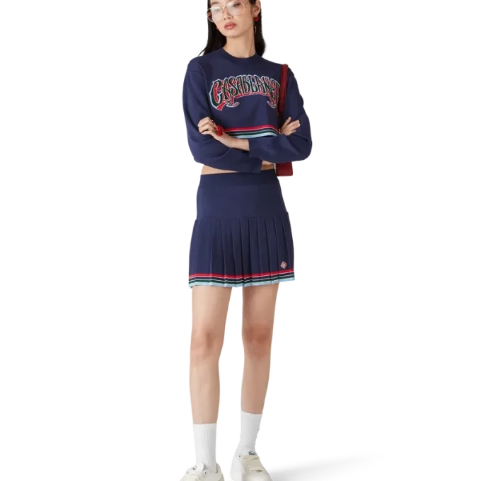 Baseballplisserad kjol