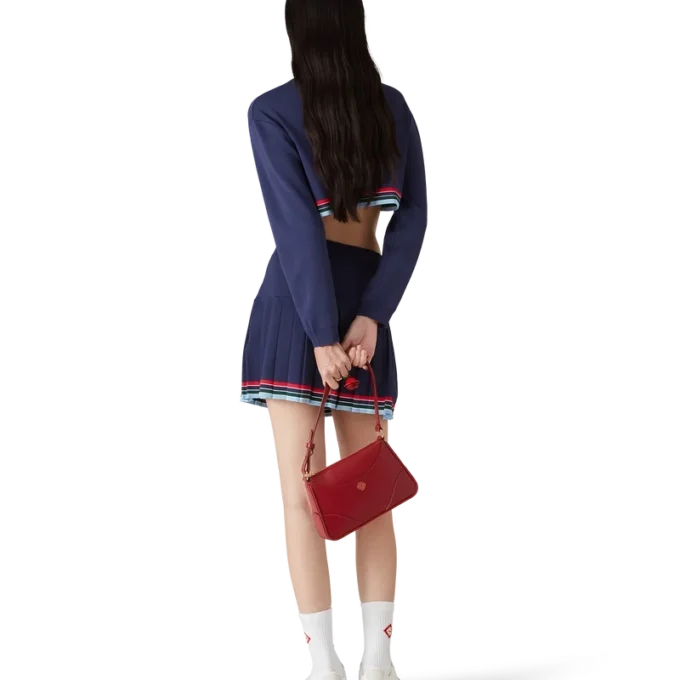 Baseballplisserad kjol