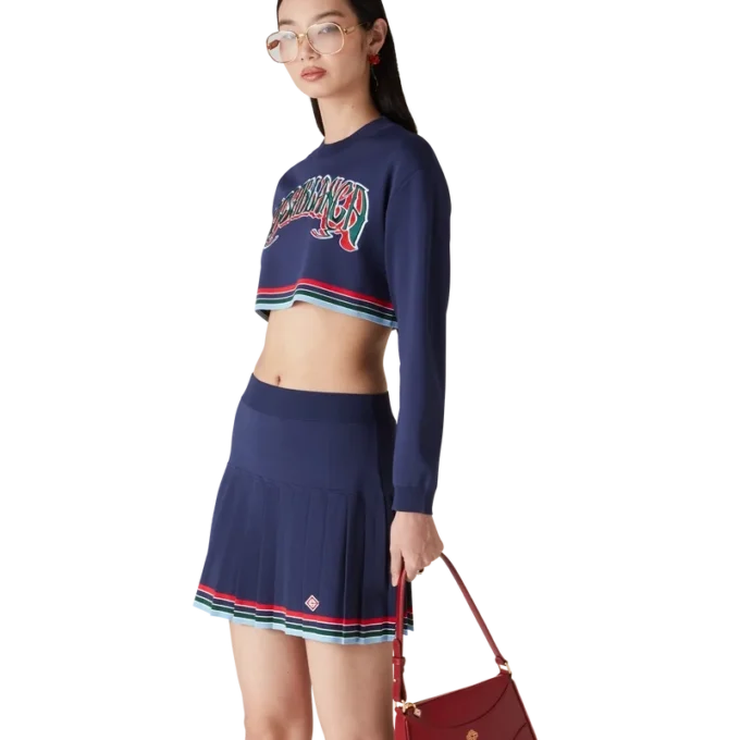 Baseballplisserad kjol