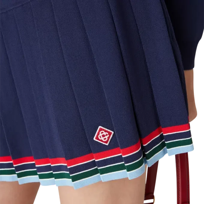 Baseballplisserad kjol