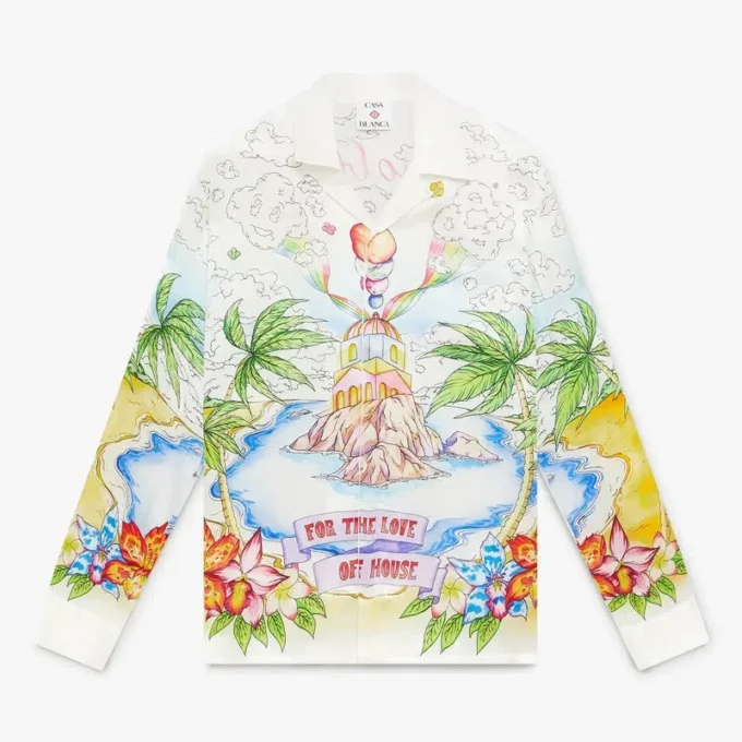 Better Days långärmad silkesskjorta