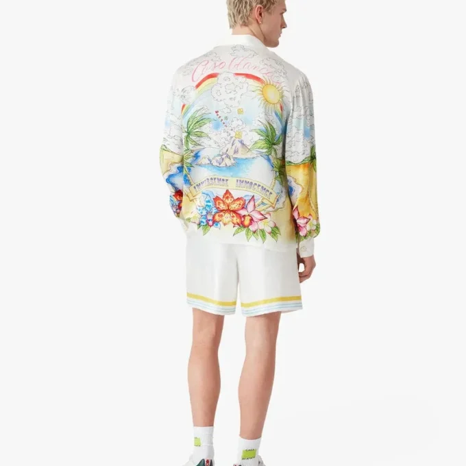 Better Days långärmad silkesskjorta