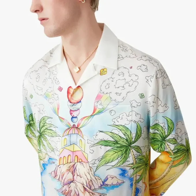 Better Days långärmad silkesskjorta