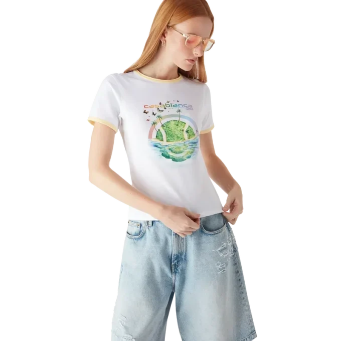 Beyond Destiny Longline Ringer kortärmad T-shirt Beyond Destiny Longline Ringer kortärmad T-shirt