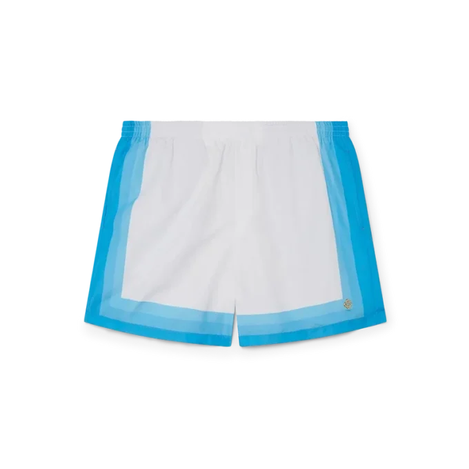 Blå badbyxor med färgövergång