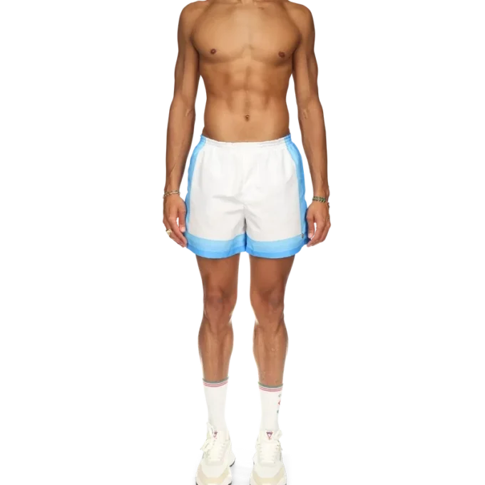 Blå badbyxor med färgövergång