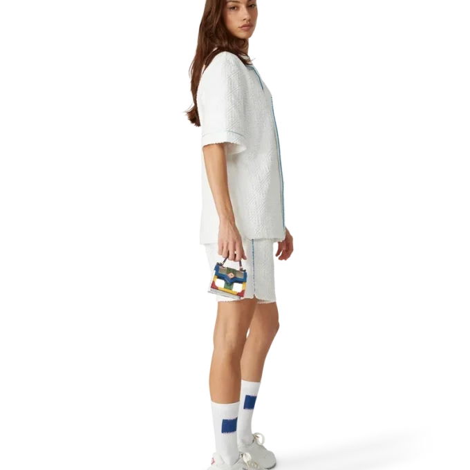 Blå Casa Square-strumpor