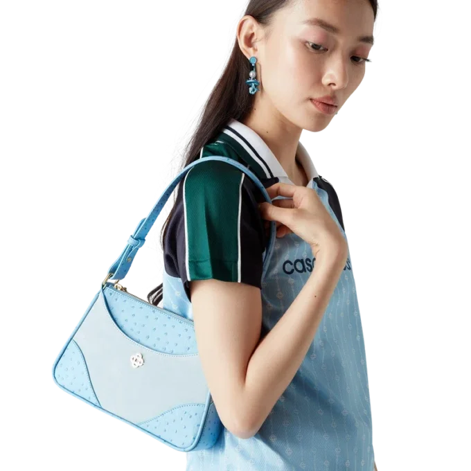 Blå Jeanne Pochette axelväska Blå Jeanne Pochette axelväska