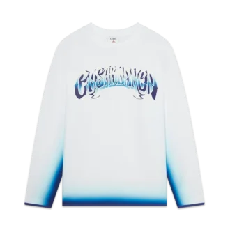 Blå T-shirt med långa ärmar