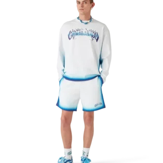 Blå T-shirt med långa ärmar