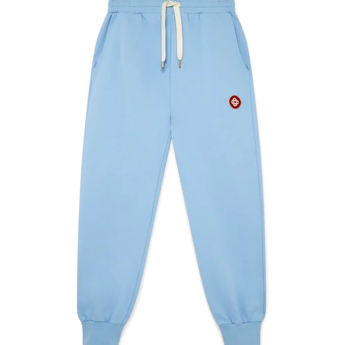 Blåa sweatpants med logotryck