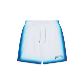 Blåa sweatshorts med toning