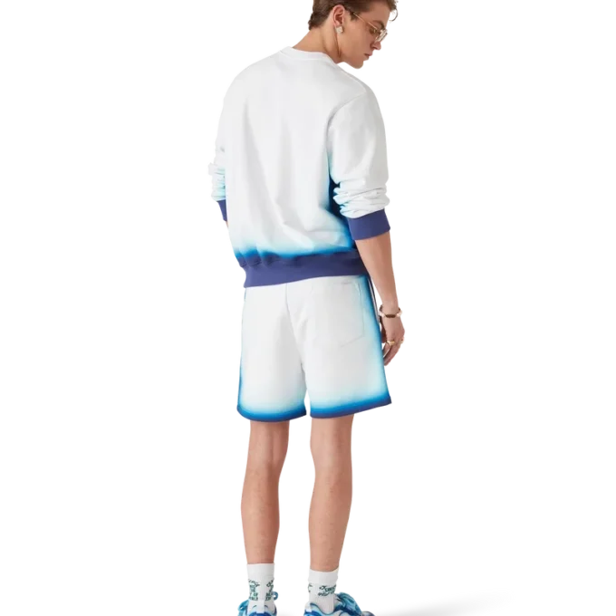 Blåa sweatshorts med toning