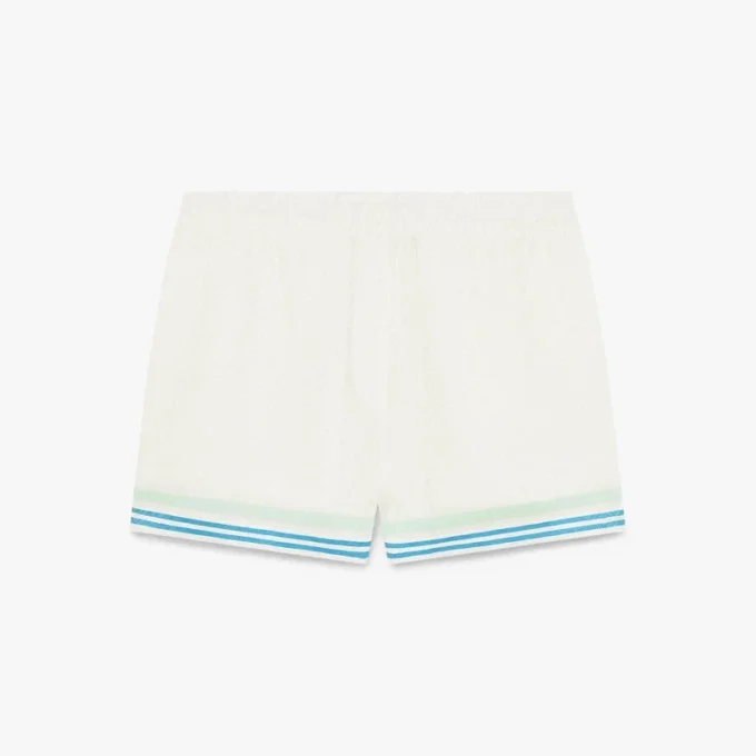Blommiga Cc Smile-monogram-jacquard-silkeshorts