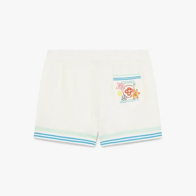 Blommiga Cc Smile-monogram-jacquard-silkeshorts