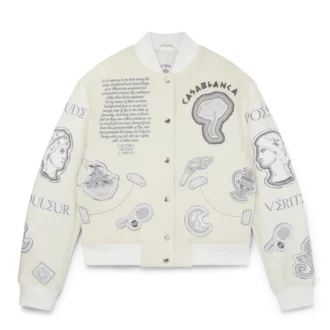 Bomberjacka i chenille-patchwork