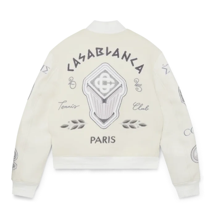 Bomberjacka i chenille-patchwork