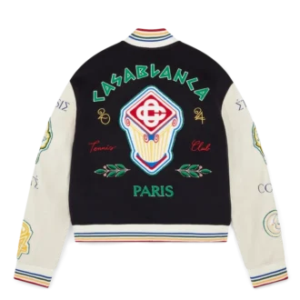 Bomberjacka i chenille-patchwork