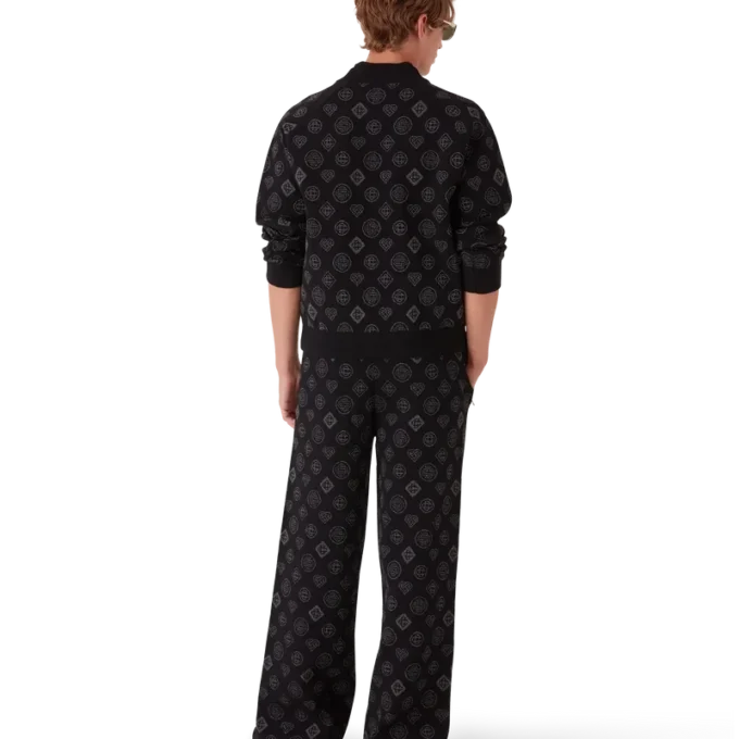 Bomberjacka i monogramjacquard