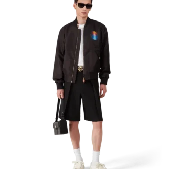 Bomberjacka i organza med gradient