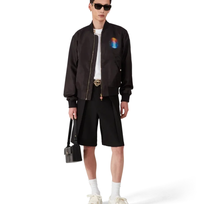 Bomberjacka i organza med gradient