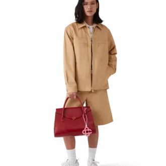 Bomullsjacka med dragkedja