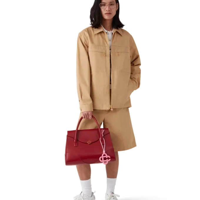 Bomullsjacka med dragkedja