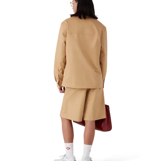 Bomullsjacka med dragkedja