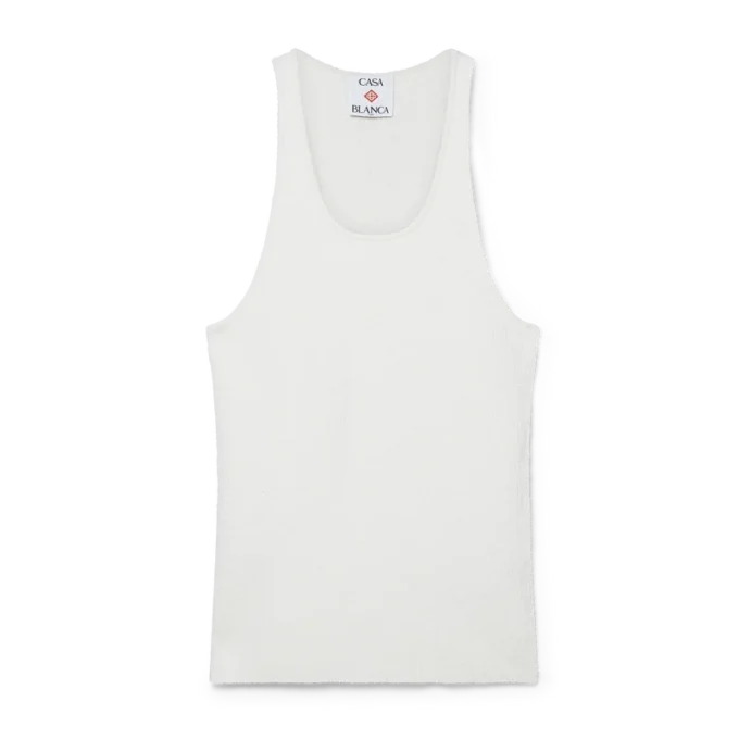 Bouclé-ribbad väst