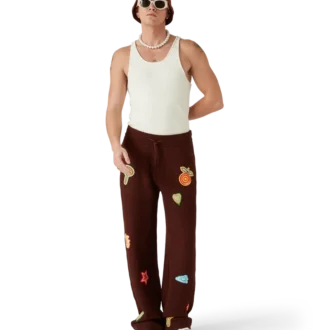 Bouclé-ribbad väst